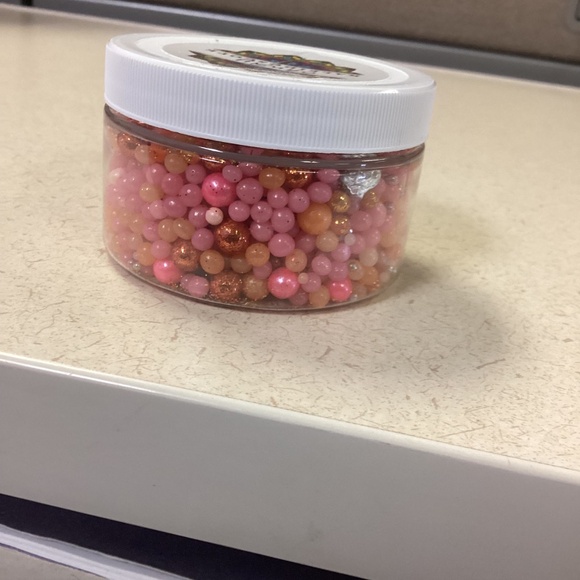 Candy Kaleidoscope - Pink Pumpkin Sprinkles Mix - 10 oz. container - Picture 2 of 3